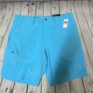 Callaway NWT Mens 38W Golf Shorts Blue Grotto Stretch Waistband Opti-Dri NWT $75